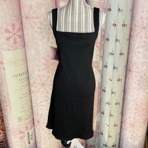 nwot asos designer curve plus size 20 black bodycon tank top ribbed party dress